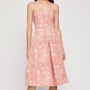 BCBGeneration Pink Floral Midi Dress